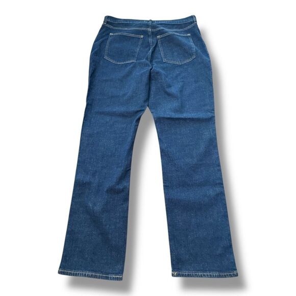 NWT Abercrombie & Fitch Jeans Slim Straight Ultra High Rise Women’s Sz 34 / 18R - Picture 2 of 16